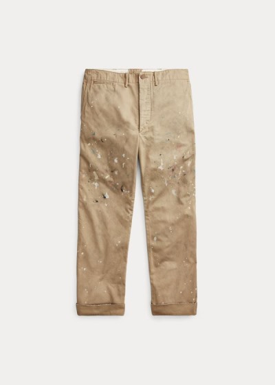 Pantalones Chinos Ralph Lauren Hombre Kaki - Paint-Splatter - BDPTI0642